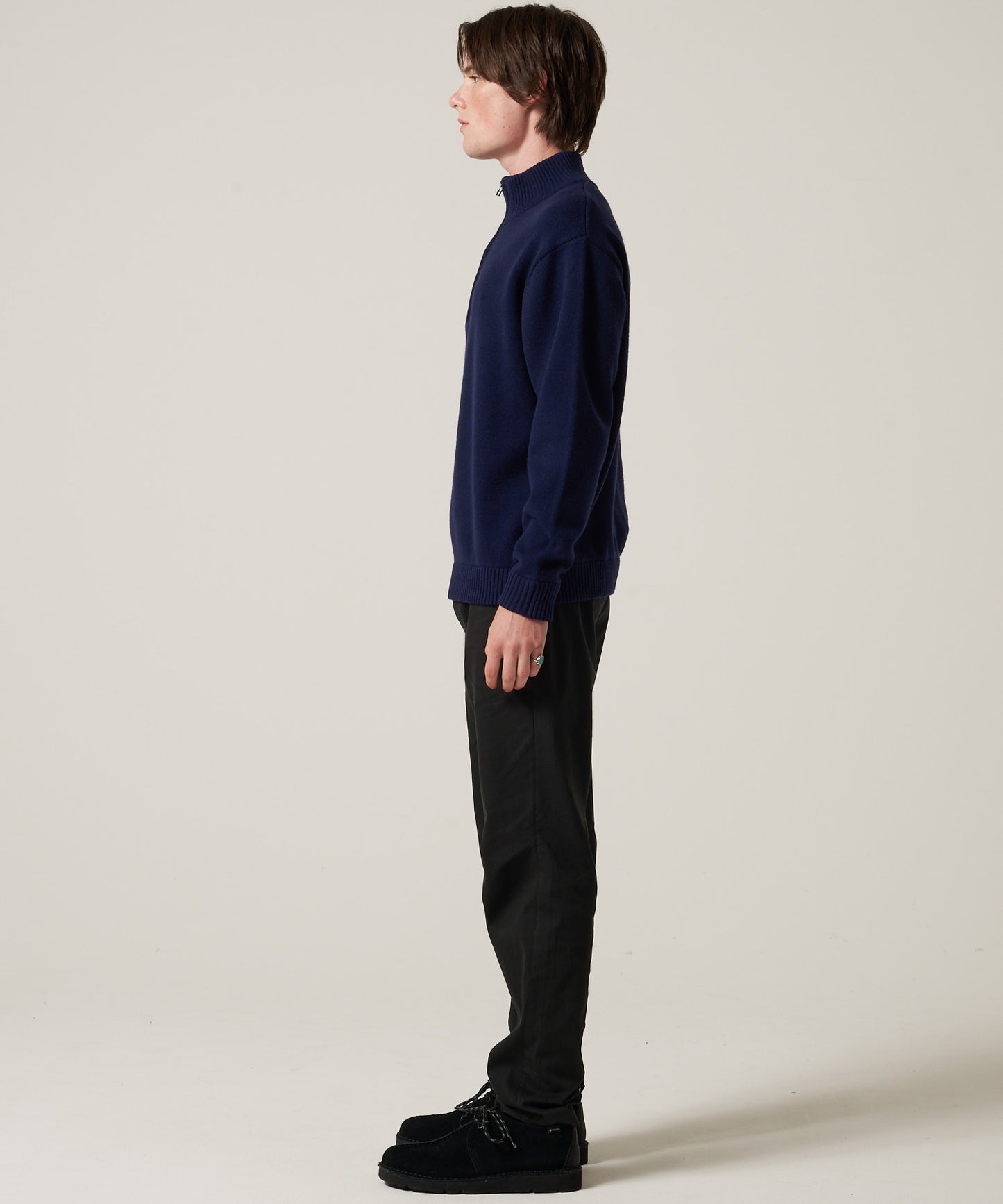 クォータージップ モックセーター/QUARTER ZIP MOCK SWEATER