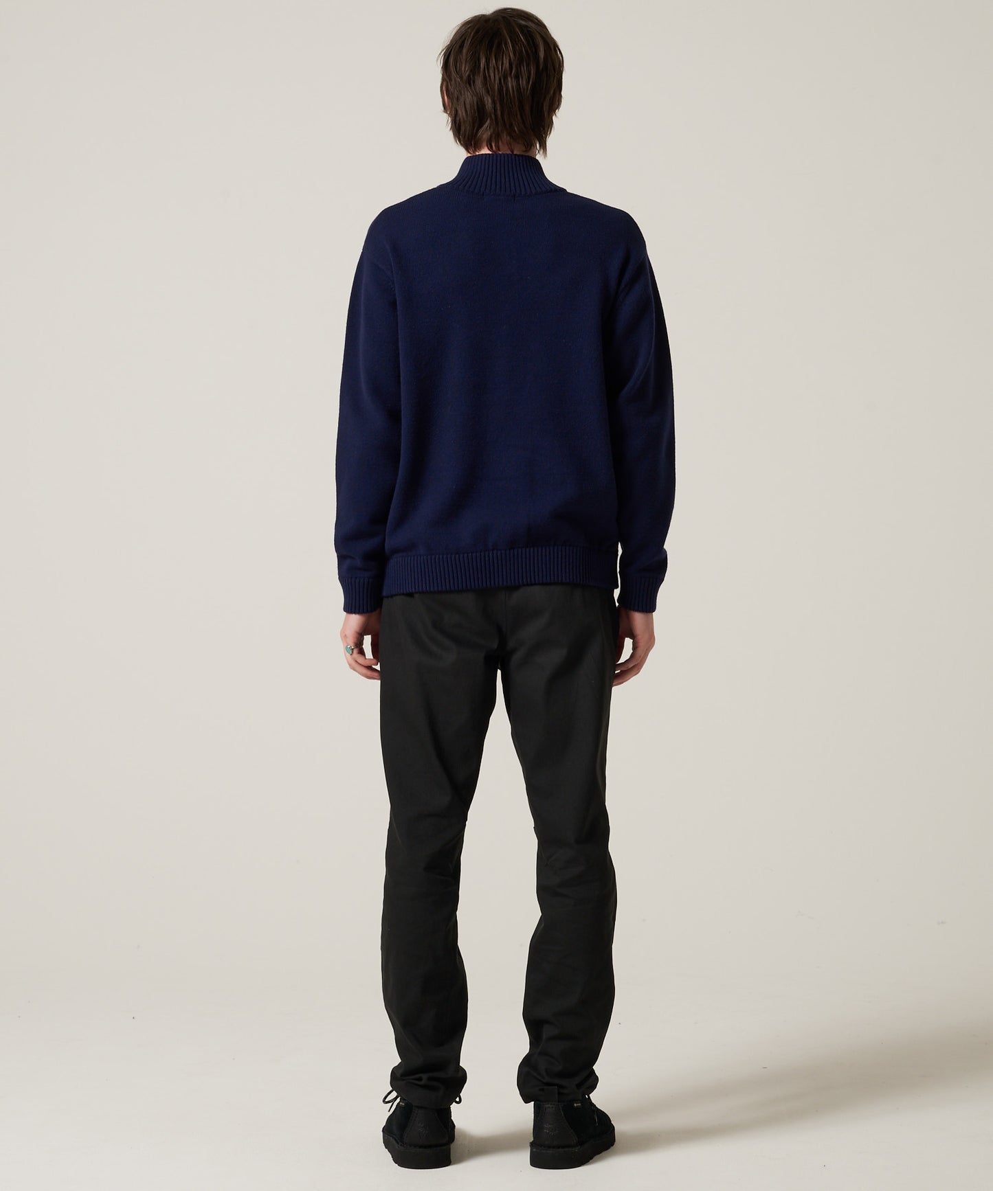 クォータージップ モックセーター/QUARTER ZIP MOCK SWEATER