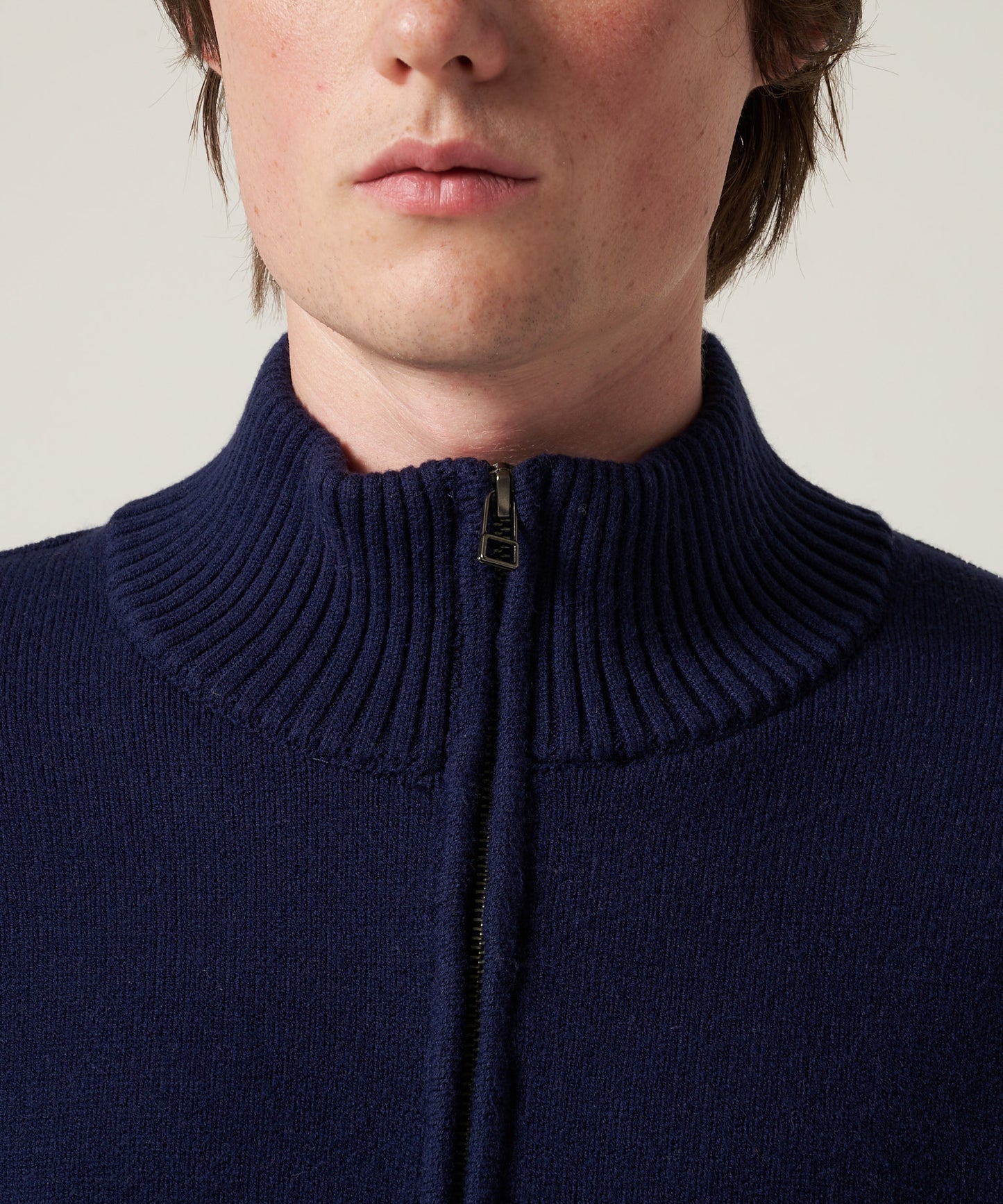 クォータージップ モックセーター/QUARTER ZIP MOCK SWEATER