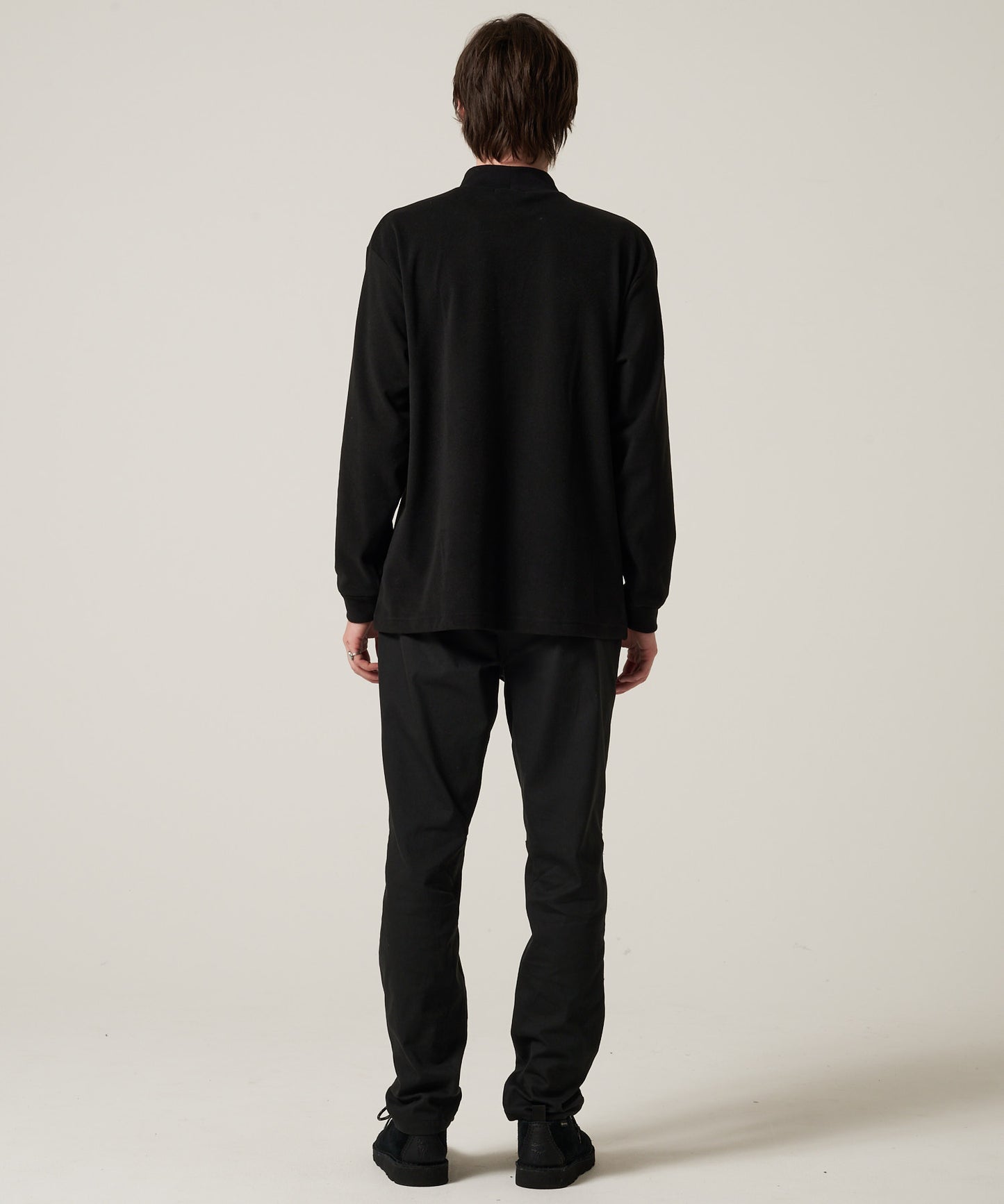 ブラッシュド スムース モックネックTシャツ/BRUSHED SMOOTH MOCK TEE