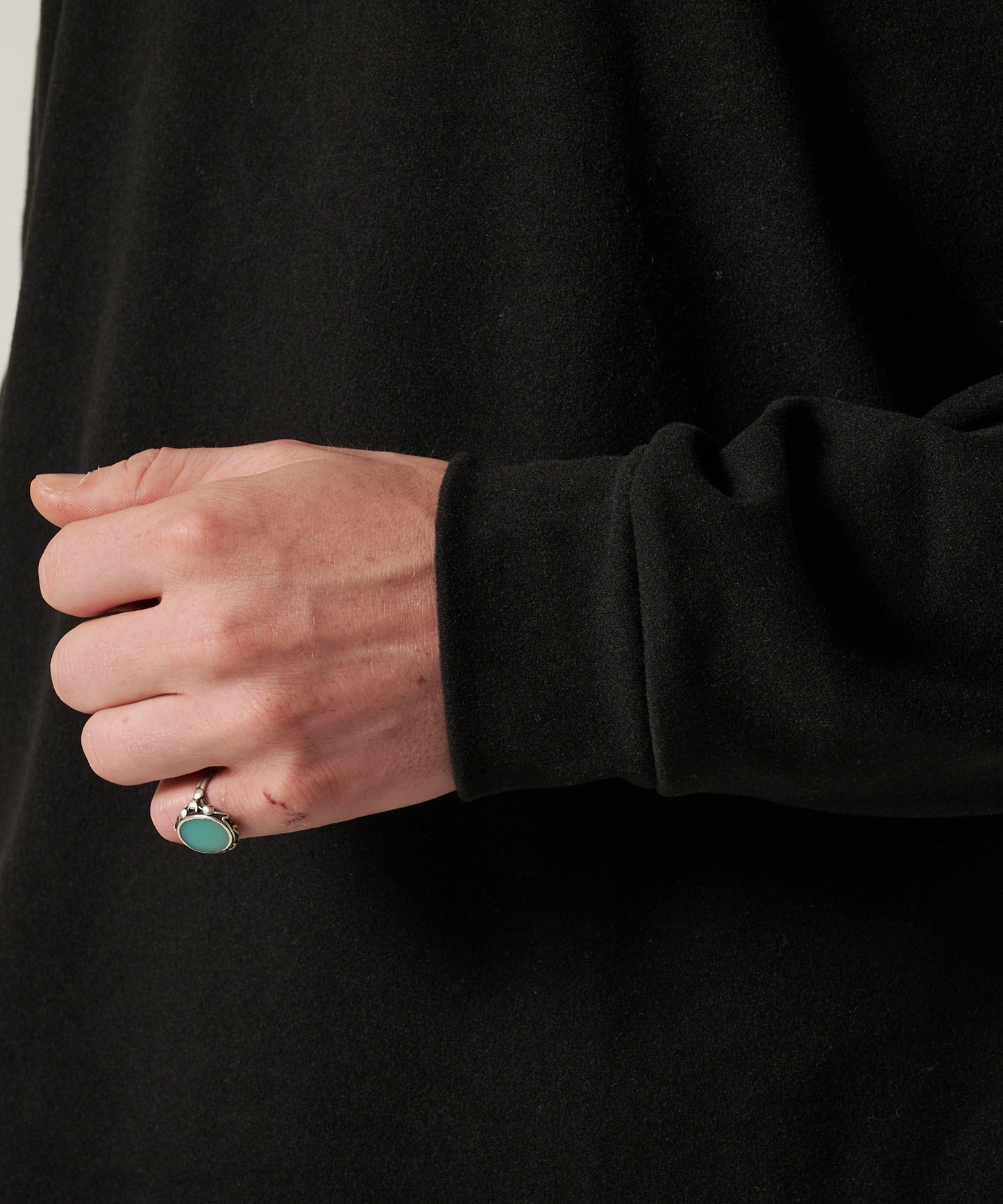 ブラッシュド スムース モックネックTシャツ/BRUSHED SMOOTH MOCK TEE