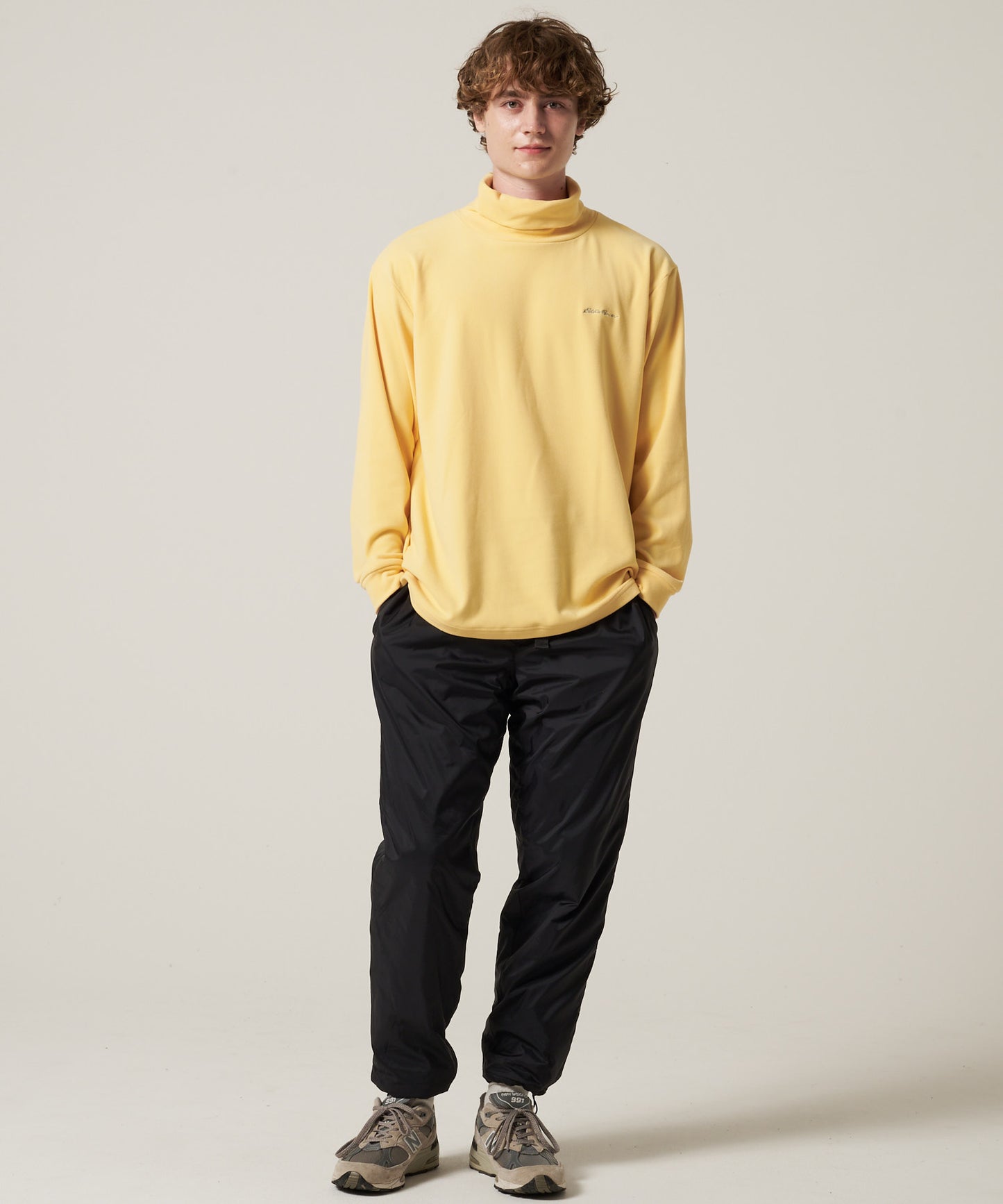 ブラッシュド スムース タートルネック長袖Tシャツ/BRUSHED SMOOTH TURTLE LS TEE