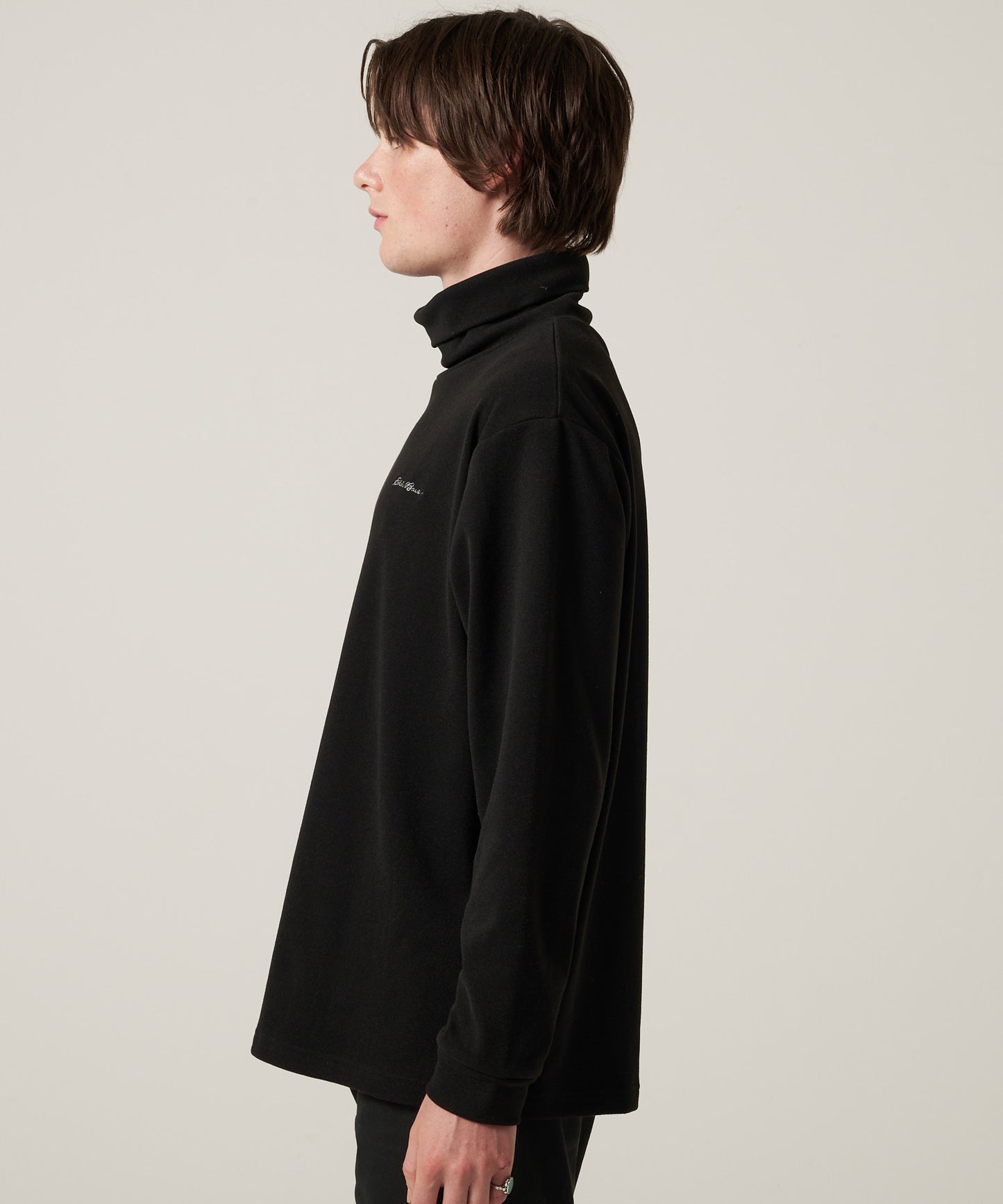 ブラッシュド スムース タートルネック長袖Tシャツ/BRUSHED SMOOTH TURTLE LS TEE