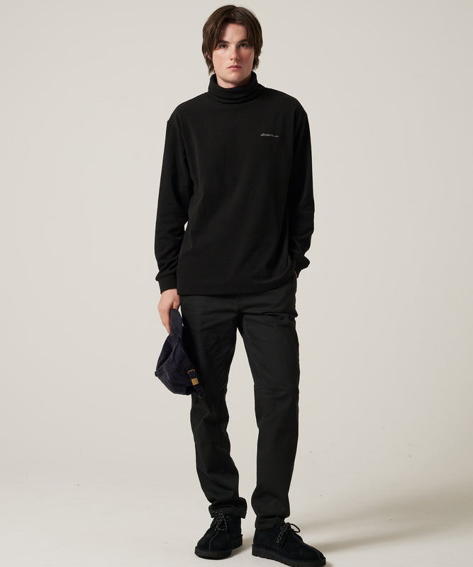 ブラッシュド スムース タートルネック長袖Tシャツ/BRUSHED SMOOTH TURTLE LS TEE
