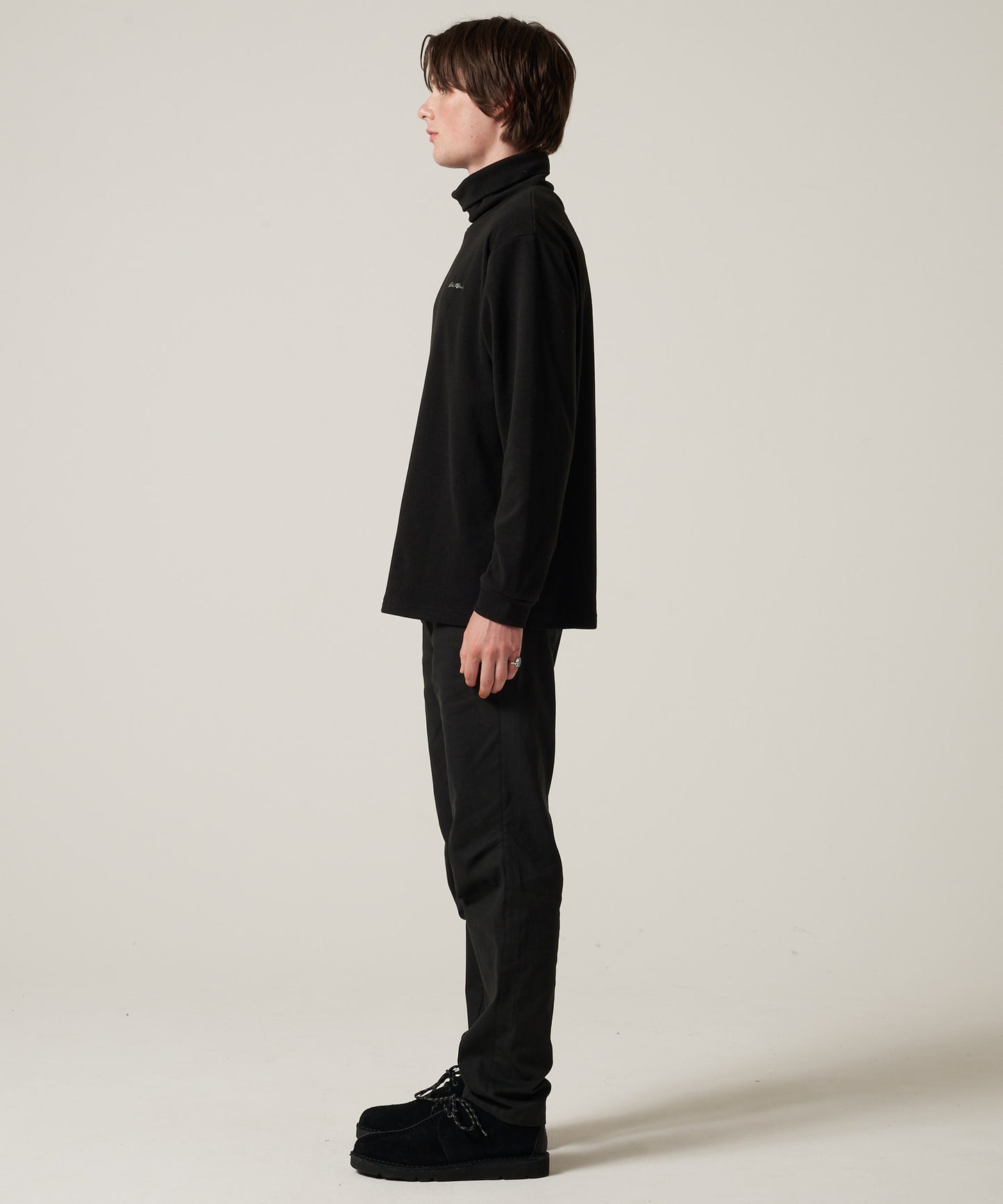 ブラッシュド スムース タートルネック長袖Tシャツ/BRUSHED SMOOTH TURTLE LS TEE