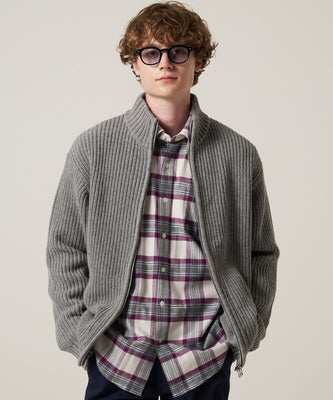 スタンド フルジップ セーター/STAND FULL ZIP SWEATER