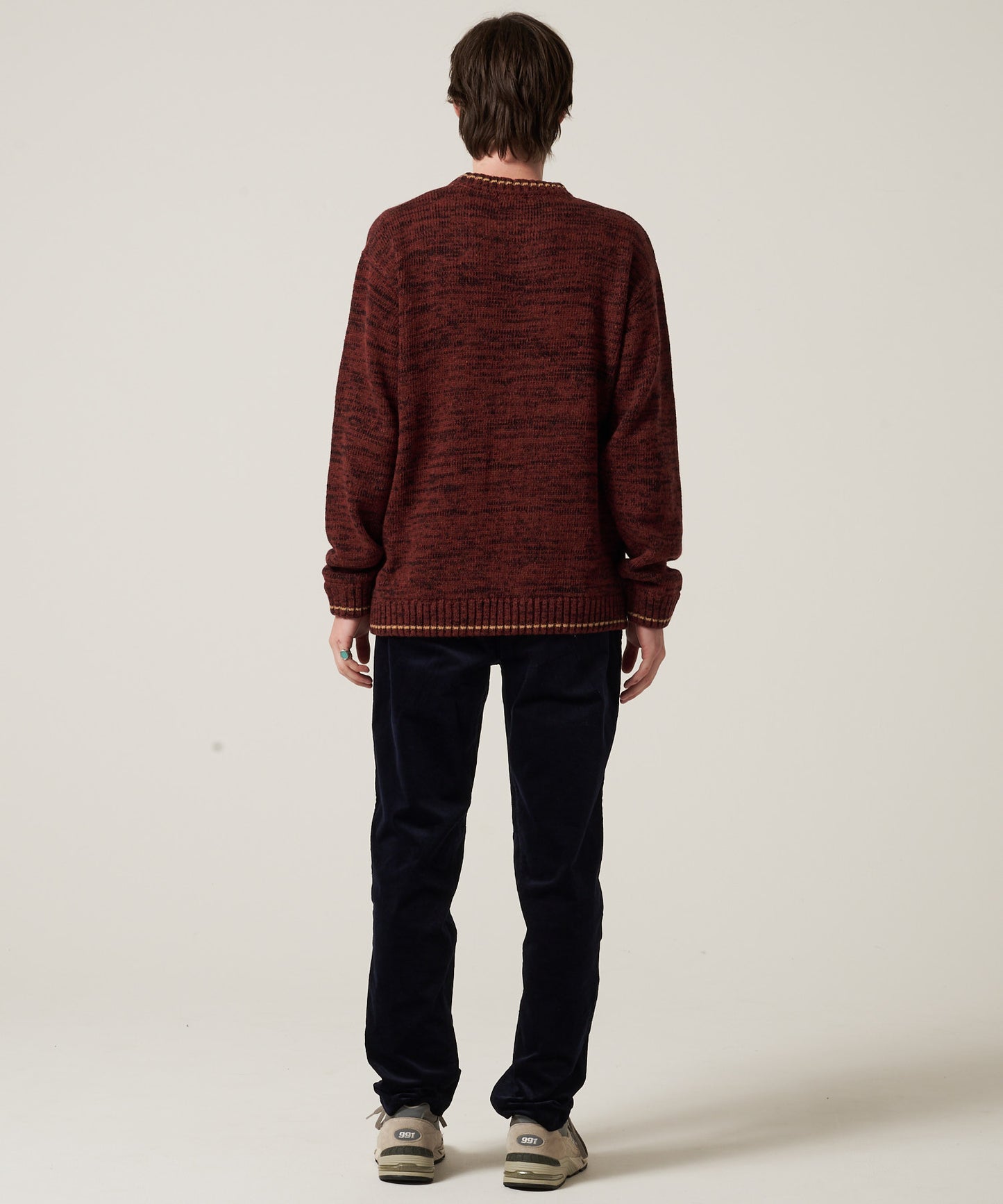 【予約】メランジ クルー セーター/MELANGE CREW SWEATER