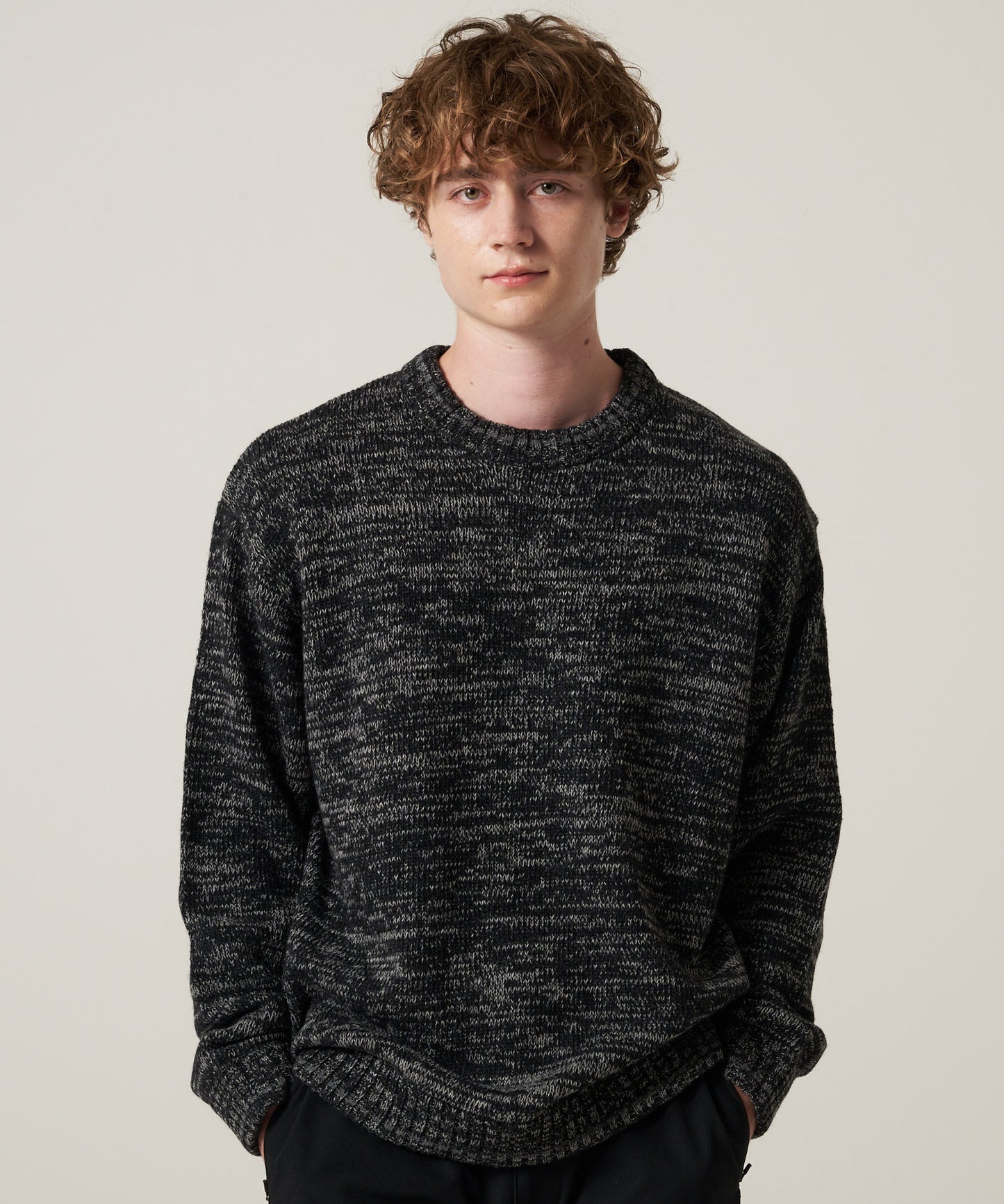 【予約】メランジ クルー セーター/MELANGE CREW SWEATER