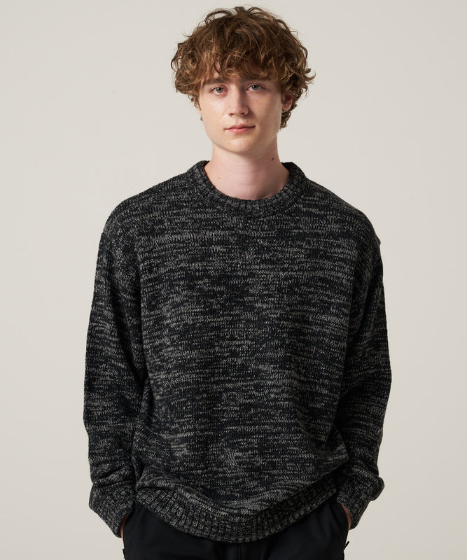 【予約】メランジ クルー セーター/MELANGE CREW SWEATER