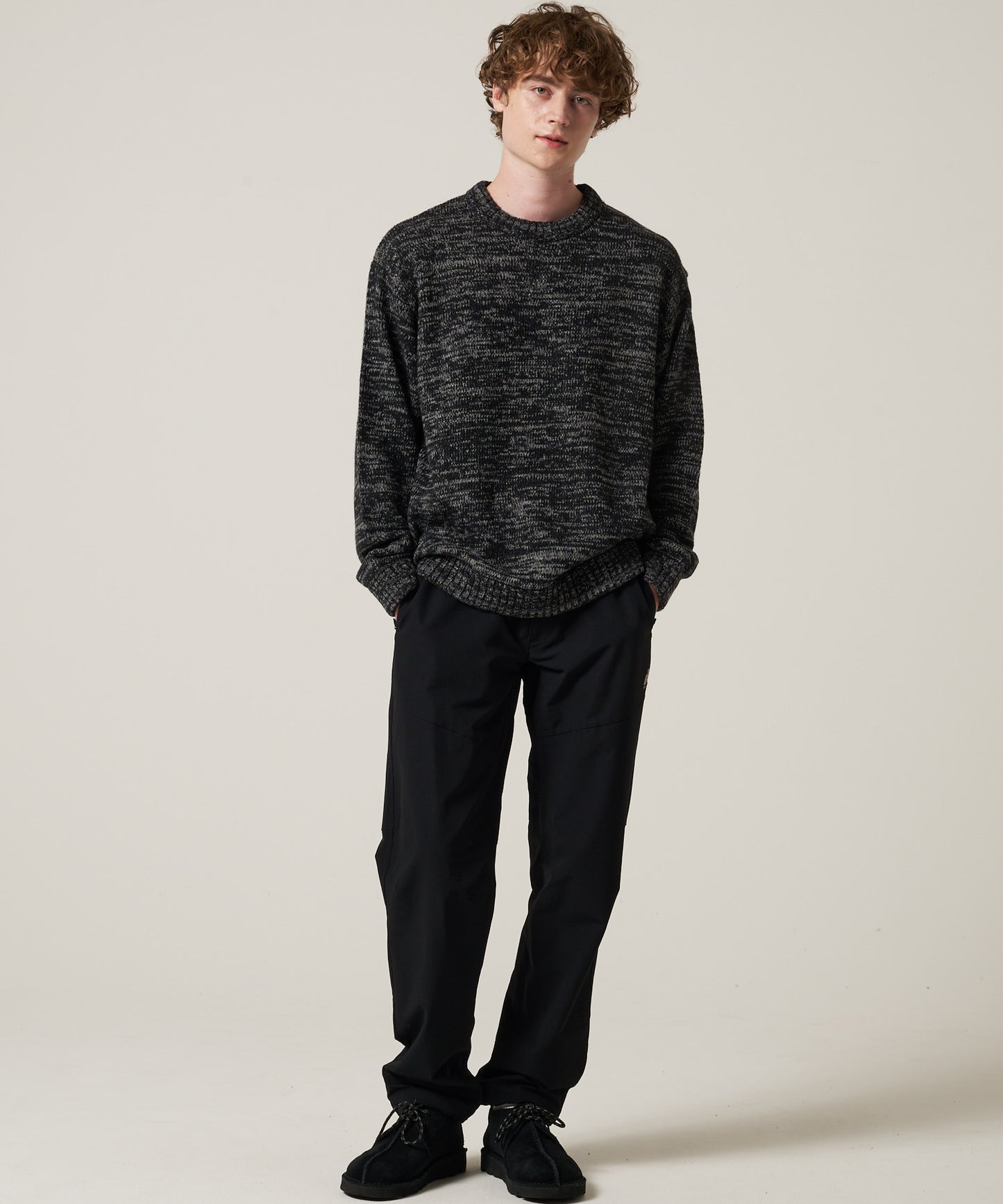 【予約】メランジ クルー セーター/MELANGE CREW SWEATER