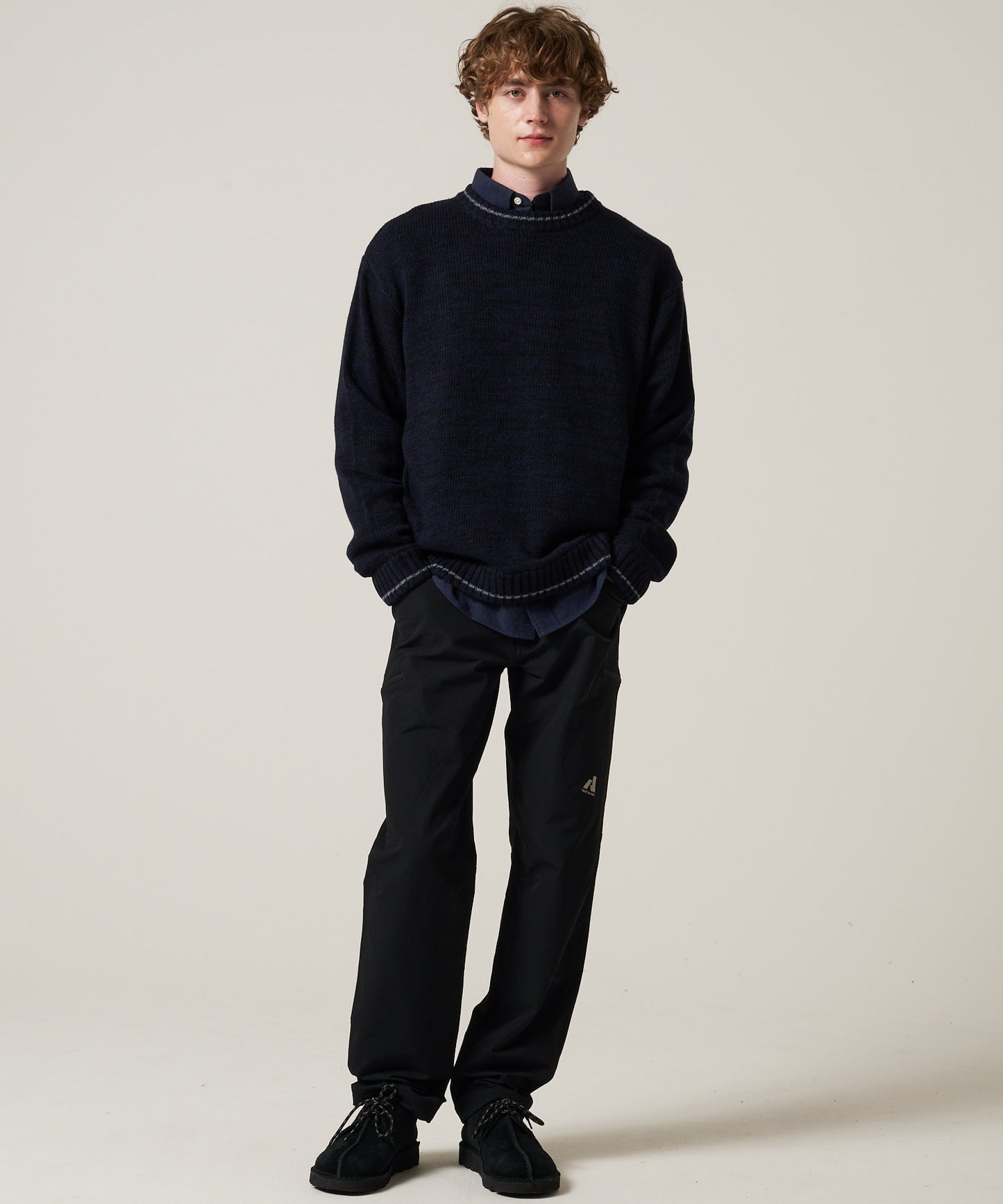 【予約】メランジ クルー セーター/MELANGE CREW SWEATER