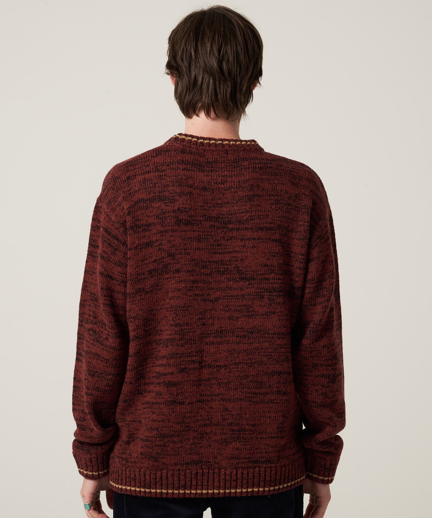 【予約】メランジ クルー セーター/MELANGE CREW SWEATER