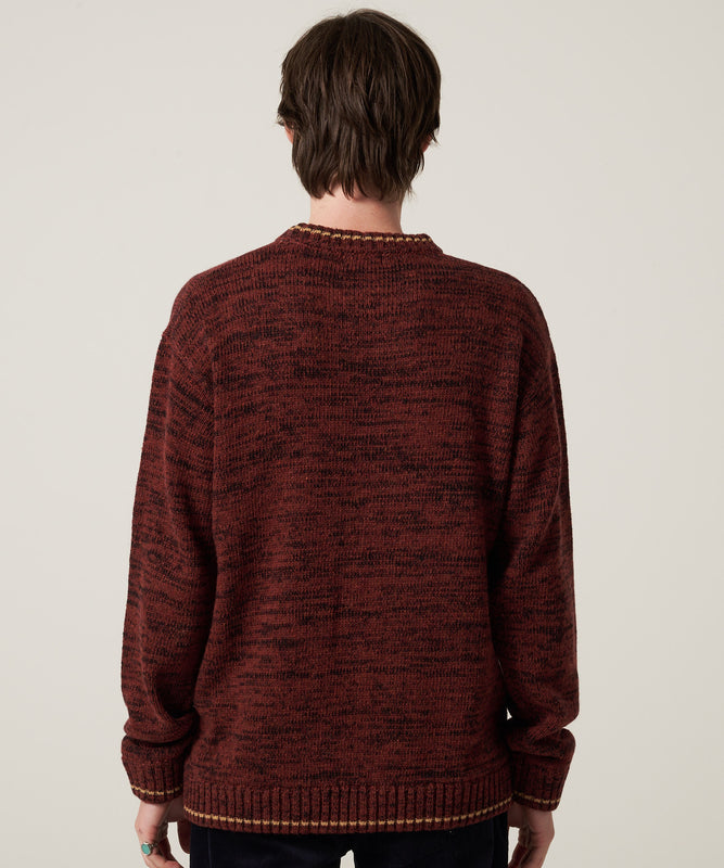 【予約】メランジ クルー セーター/MELANGE CREW SWEATER