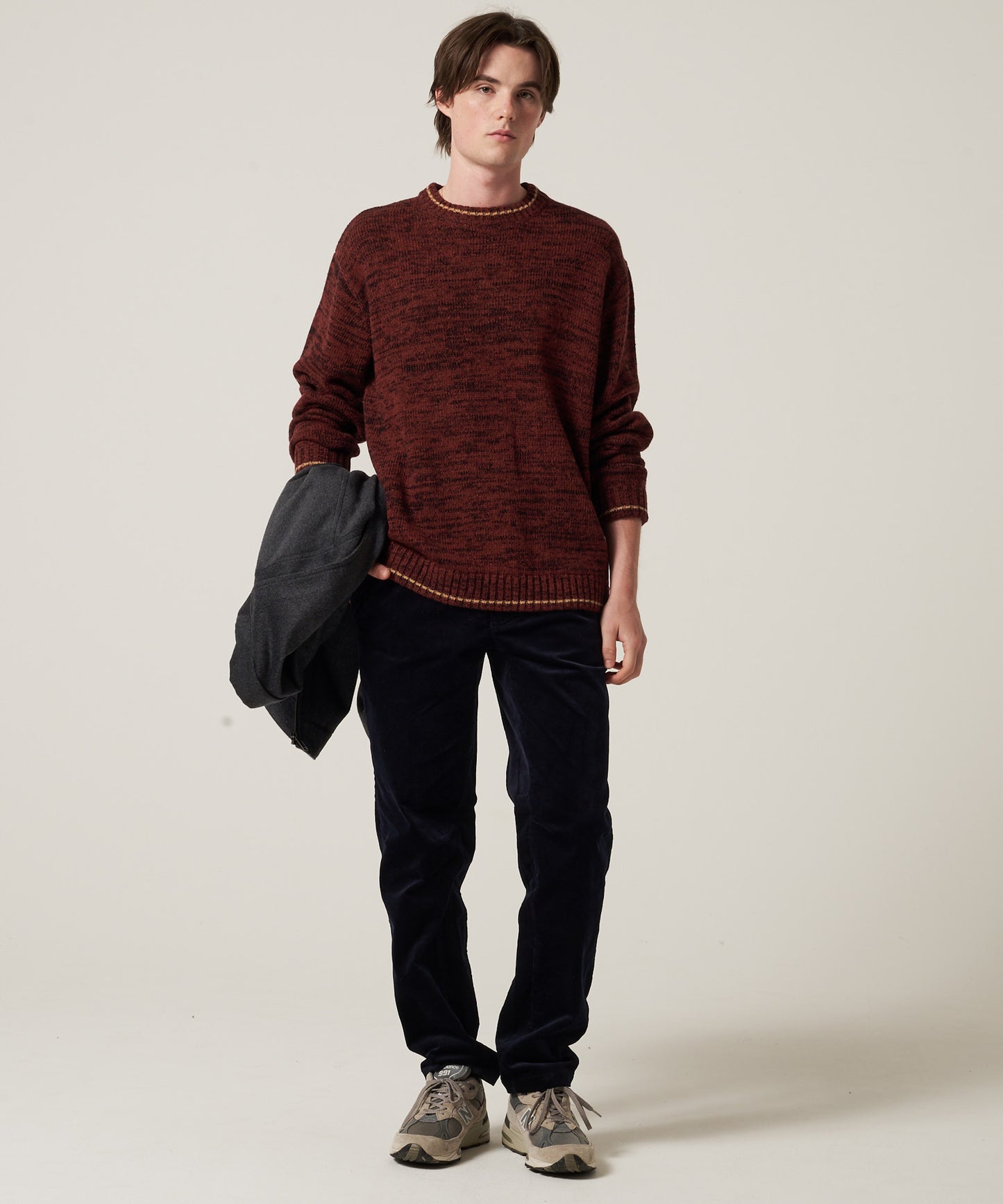 【予約】メランジ クルー セーター/MELANGE CREW SWEATER