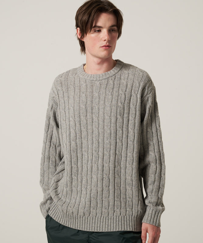 ケーブル クルー セーター/CABLE CREW SWEATER