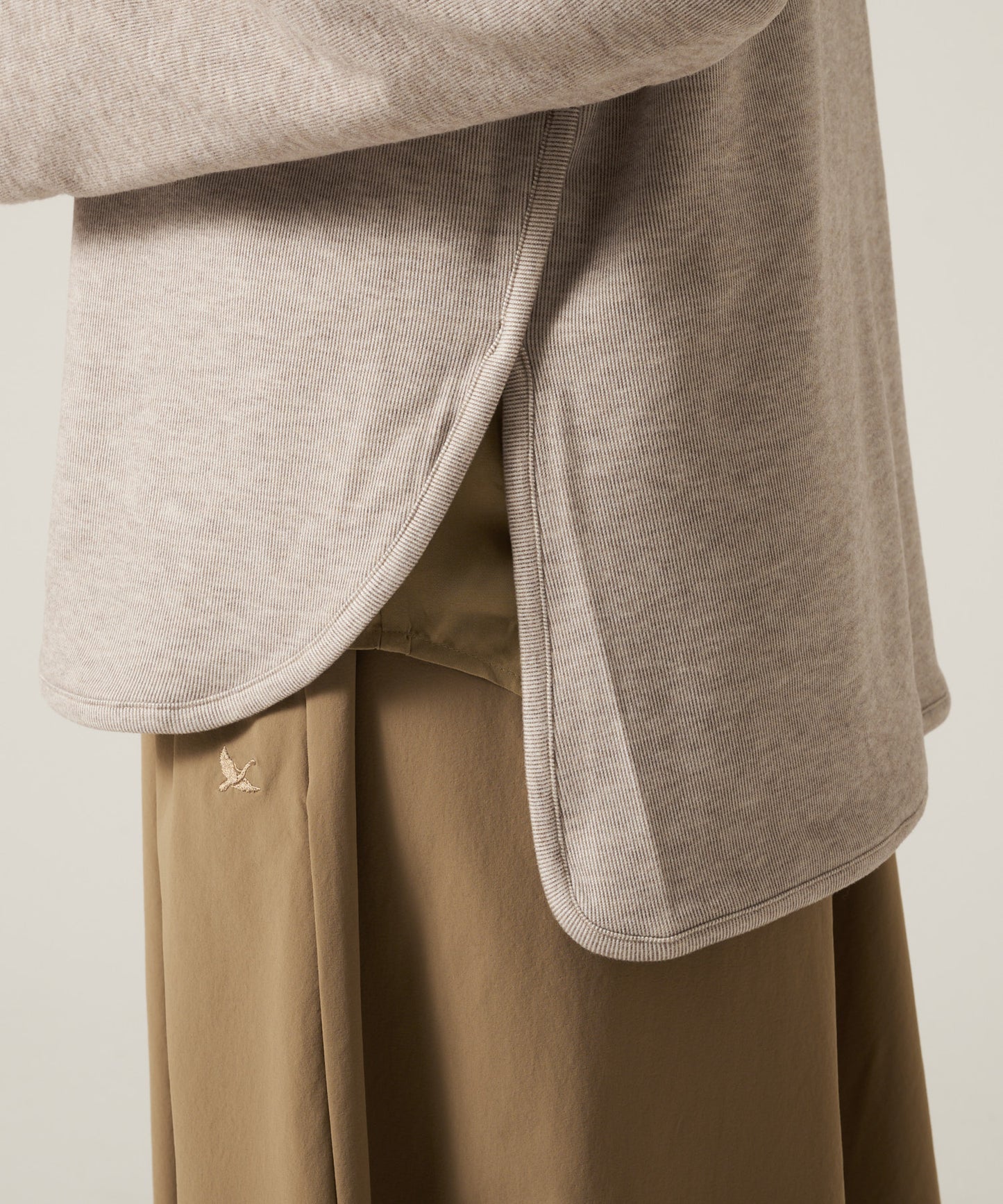 マシュマロ リブ フロー プルオーバー/MARSHMALLOW RIBBED FLOW PULLOVER