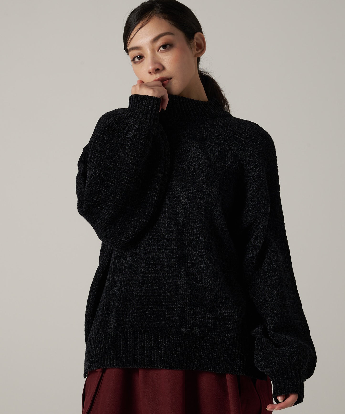 シェニール ニット プルオーバー/CHENILLE KNIT PULLOVER