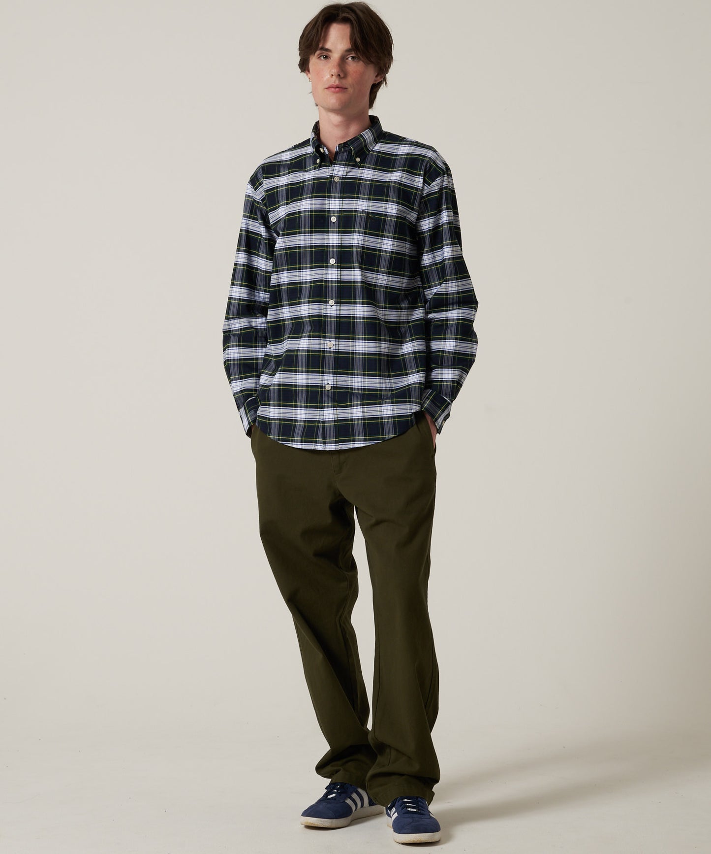 【予約】オックス ストライプ/チェック ボタンダウンシャツ/OX STRIPE/CHK BD SHIRT