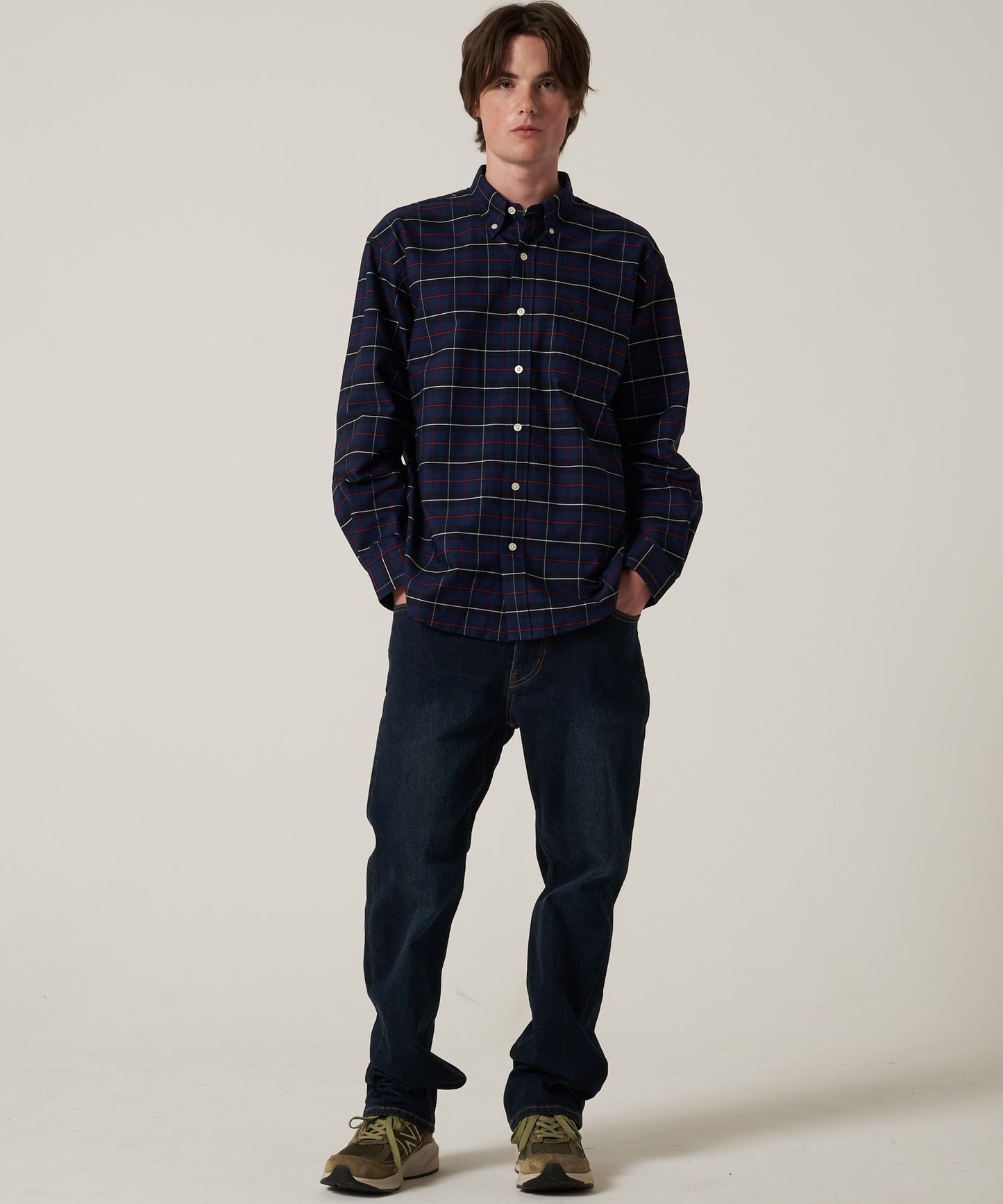 【予約】オックス ストライプ/チェック ボタンダウンシャツ/OX STRIPE/CHK BD SHIRT