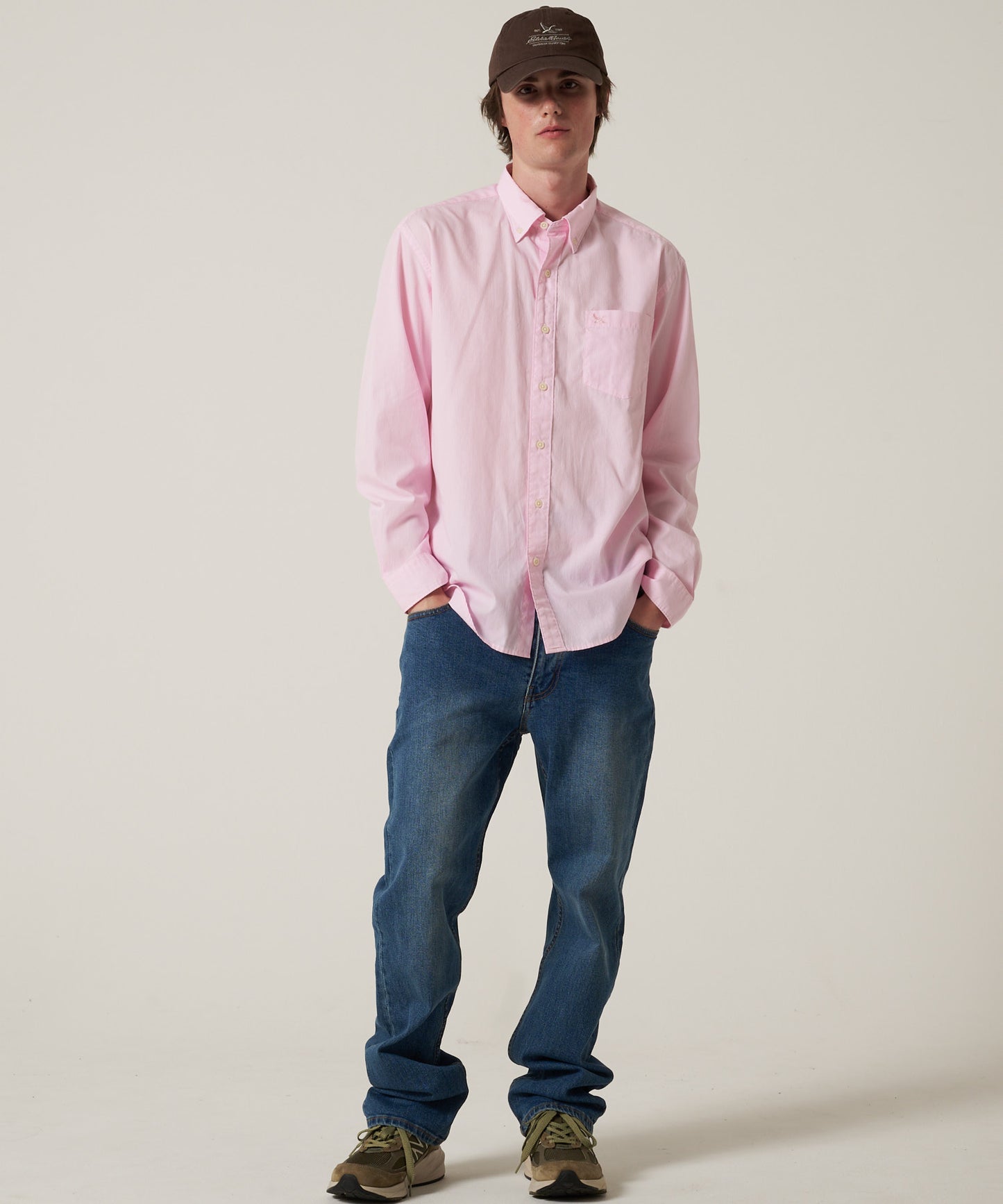 ブロード ストライプ 刺繡シャツ/BROAD STRIPE EMB SHIRTS