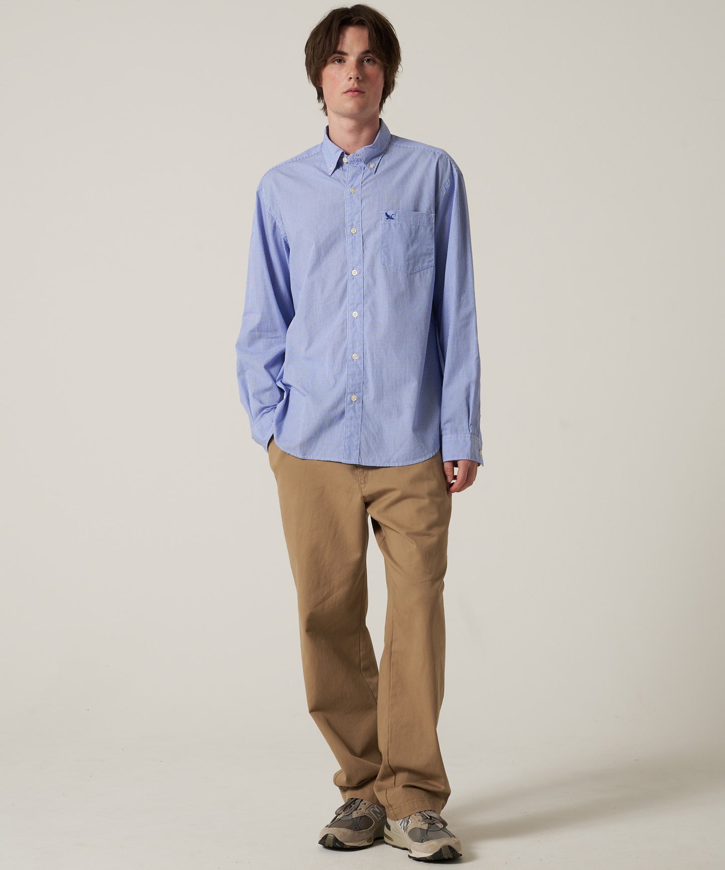 ブロード チェック 刺繡シャツ/BROAD CHECK EMB SHIRT