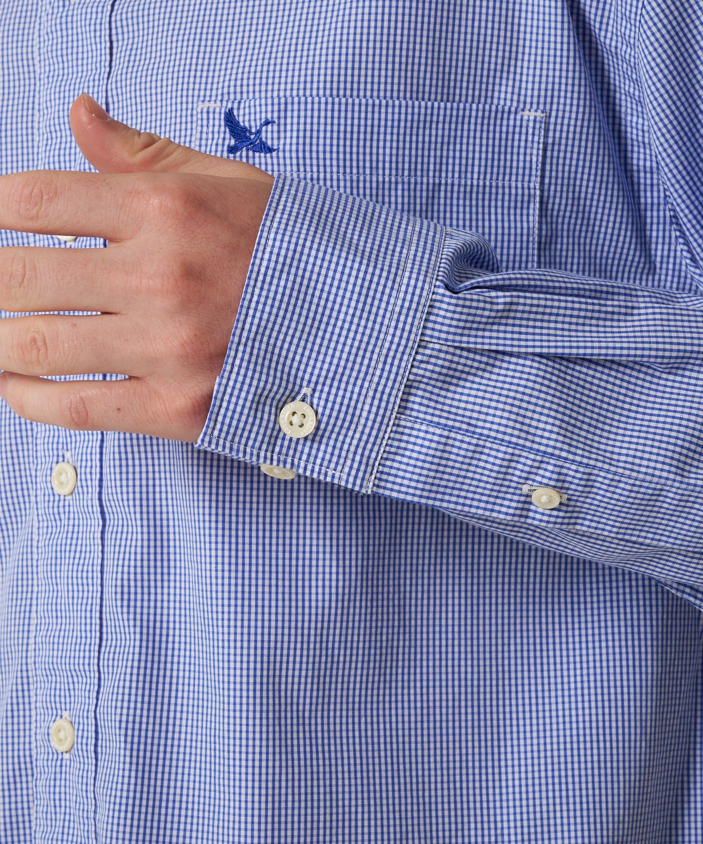 ブロード チェック 刺繡シャツ/BROAD CHECK EMB SHIRT