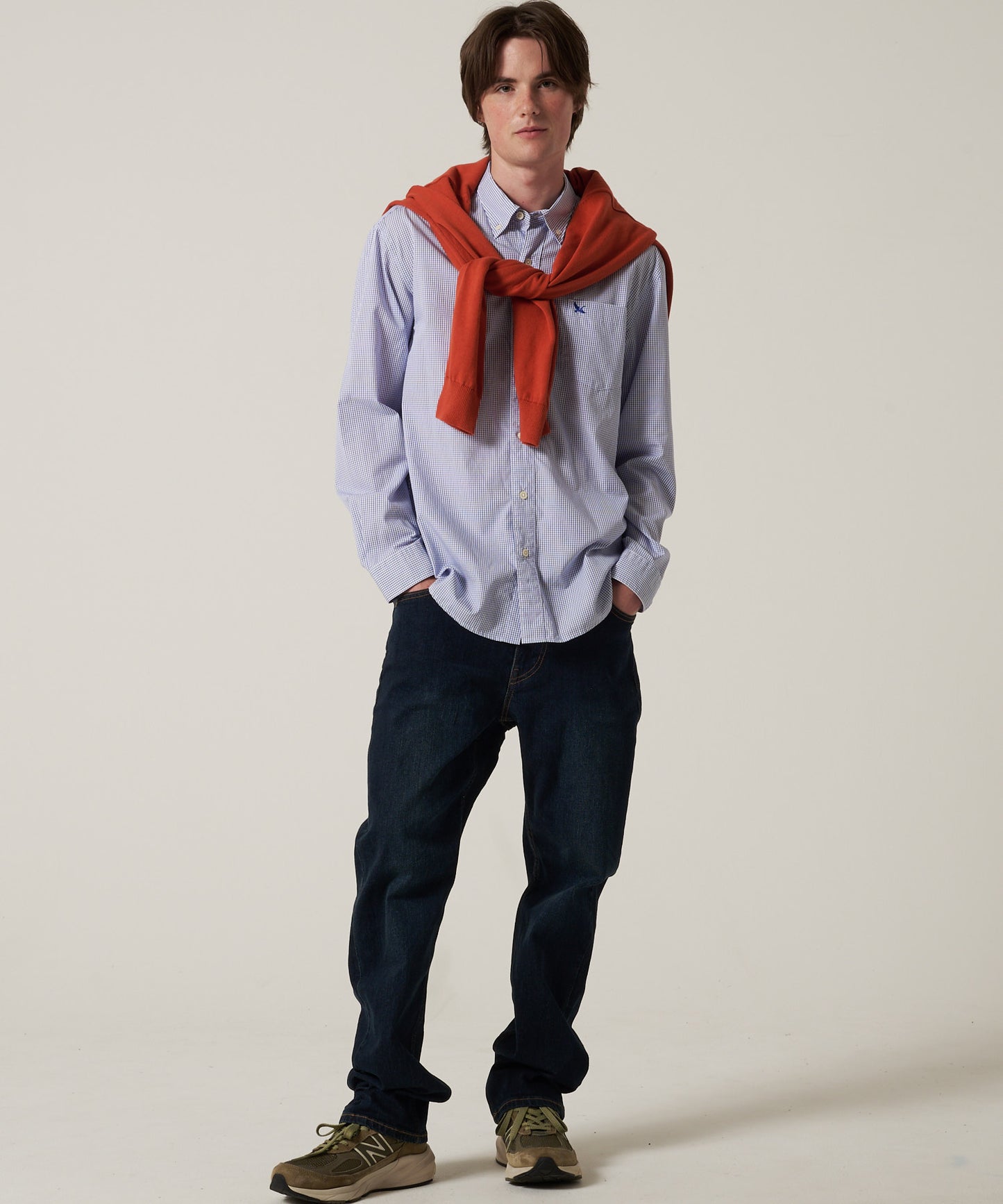 ブロード チェック 刺繡シャツ/BROAD CHECK EMB SHIRT