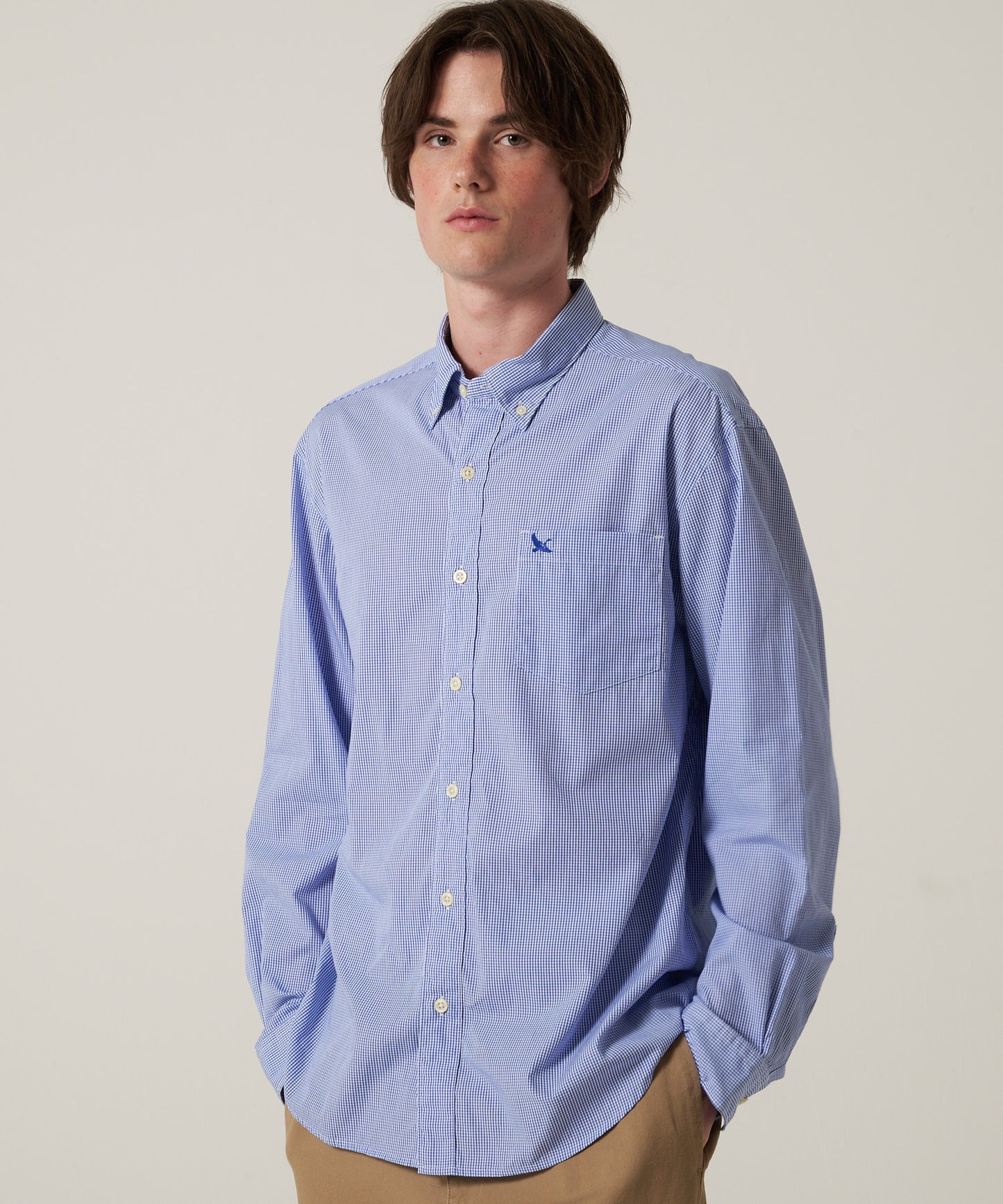 ブロード チェック 刺繡シャツ/BROAD CHECK EMB SHIRT