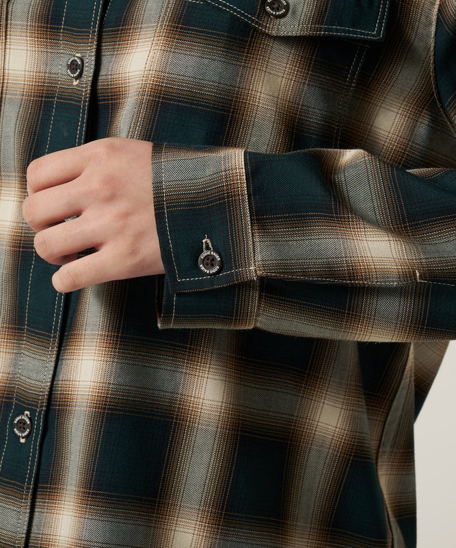 プレイド ツイル 長袖シャツ/LS PLAID TWILL SHIRT