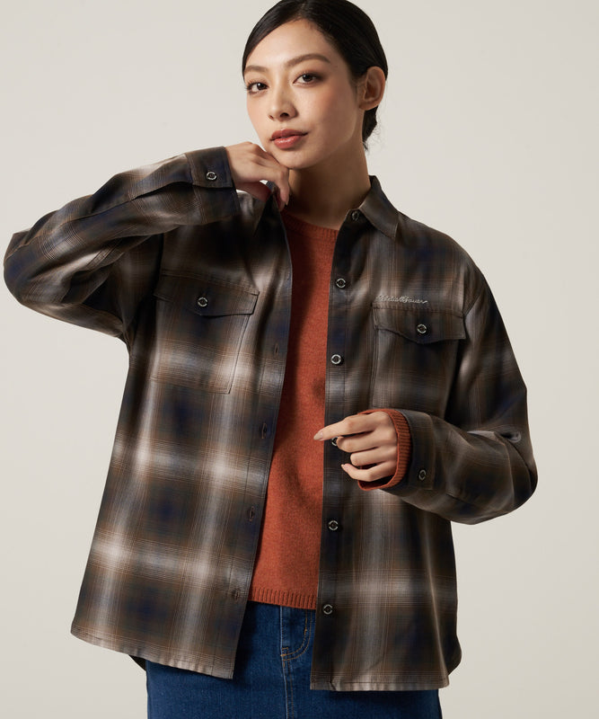 プレイド ツイル 長袖シャツ/LS PLAID TWILL SHIRT