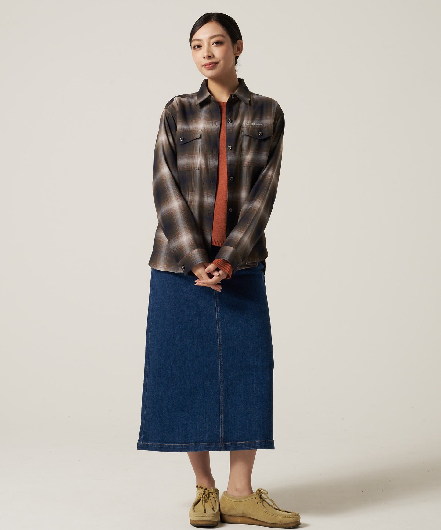 プレイド ツイル 長袖シャツ/LS PLAID TWILL SHIRT