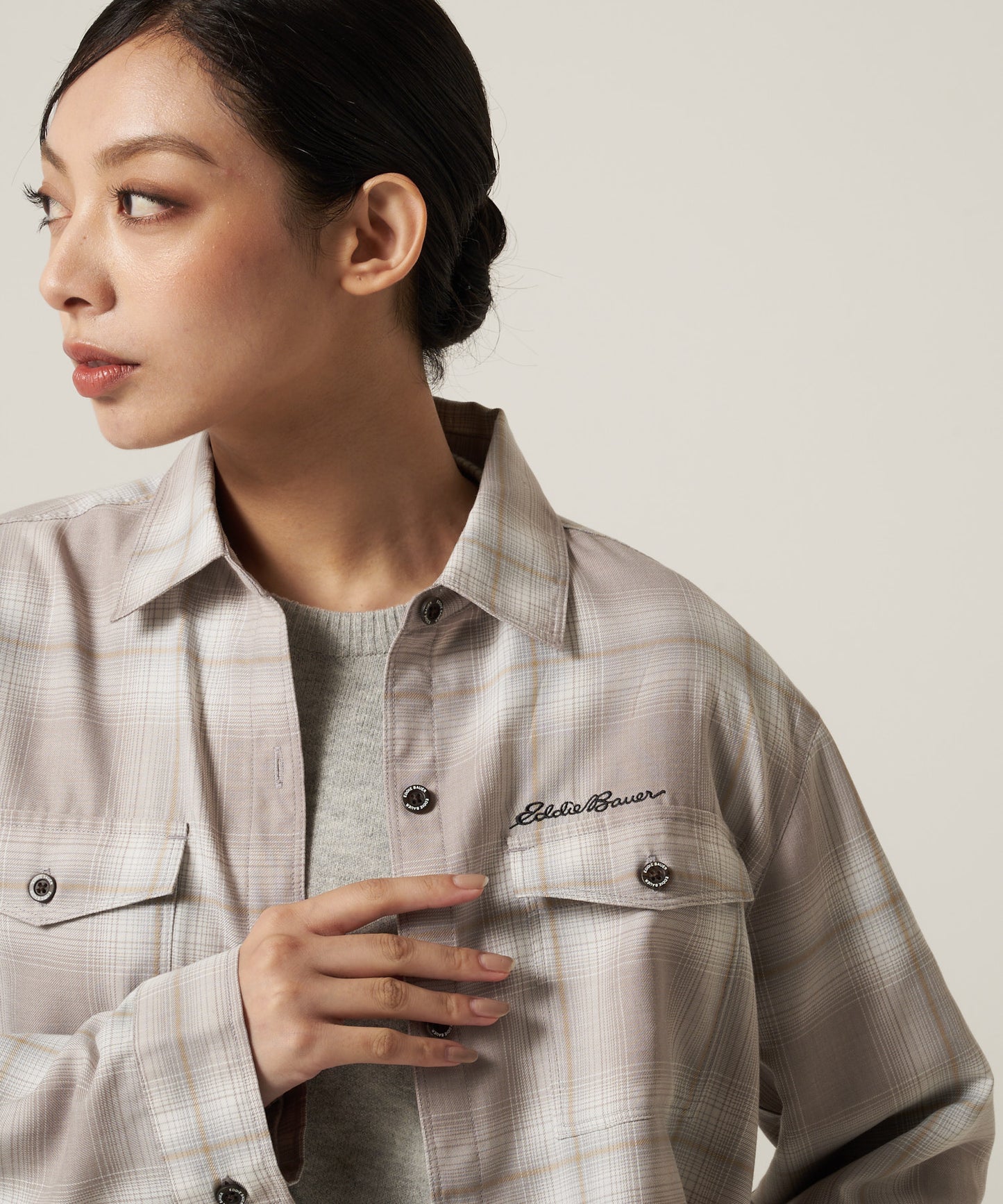 プレイド ツイル 長袖シャツ/LS PLAID TWILL SHIRT