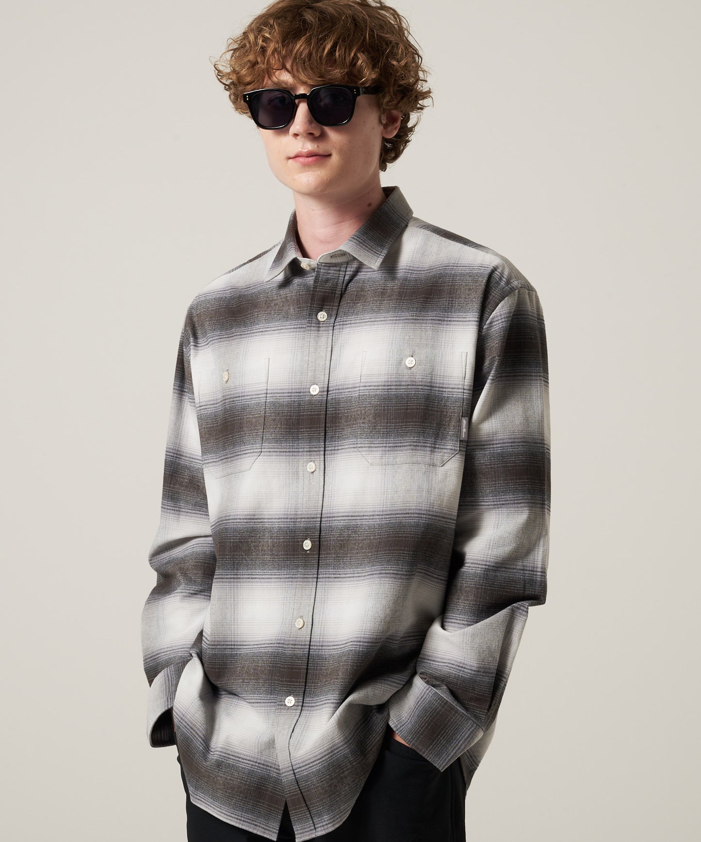 スノーキャット フランネルチェック 長袖シャツ/LS SNOWCAT FLANNEL CHECK SHIRT