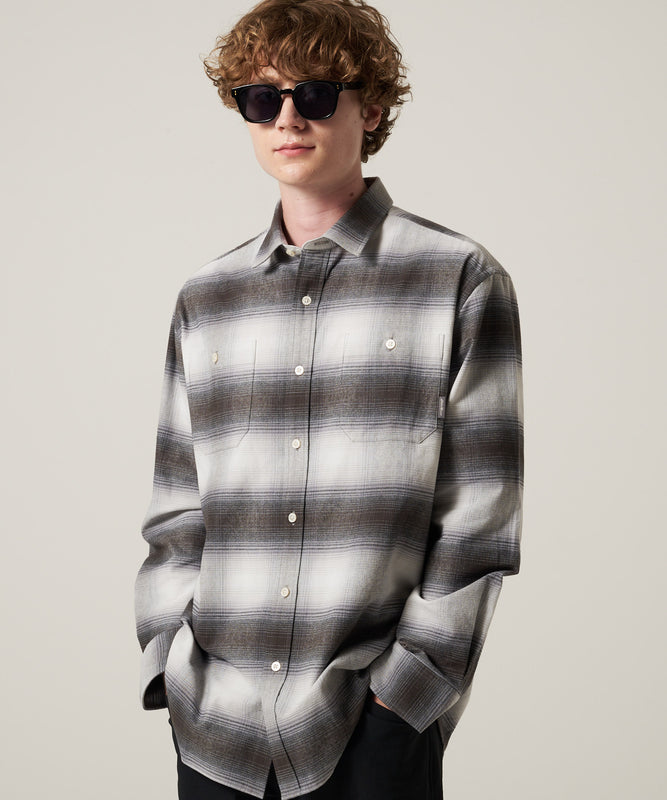 スノーキャット フランネルチェック 長袖シャツ/LS SNOWCAT FLANNEL CHECK SHIRT