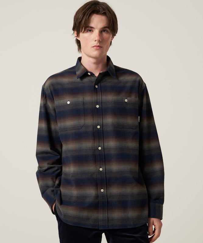 スノーキャット フランネルチェック 長袖シャツ/LS SNOWCAT FLANNEL CHECK SHIRT