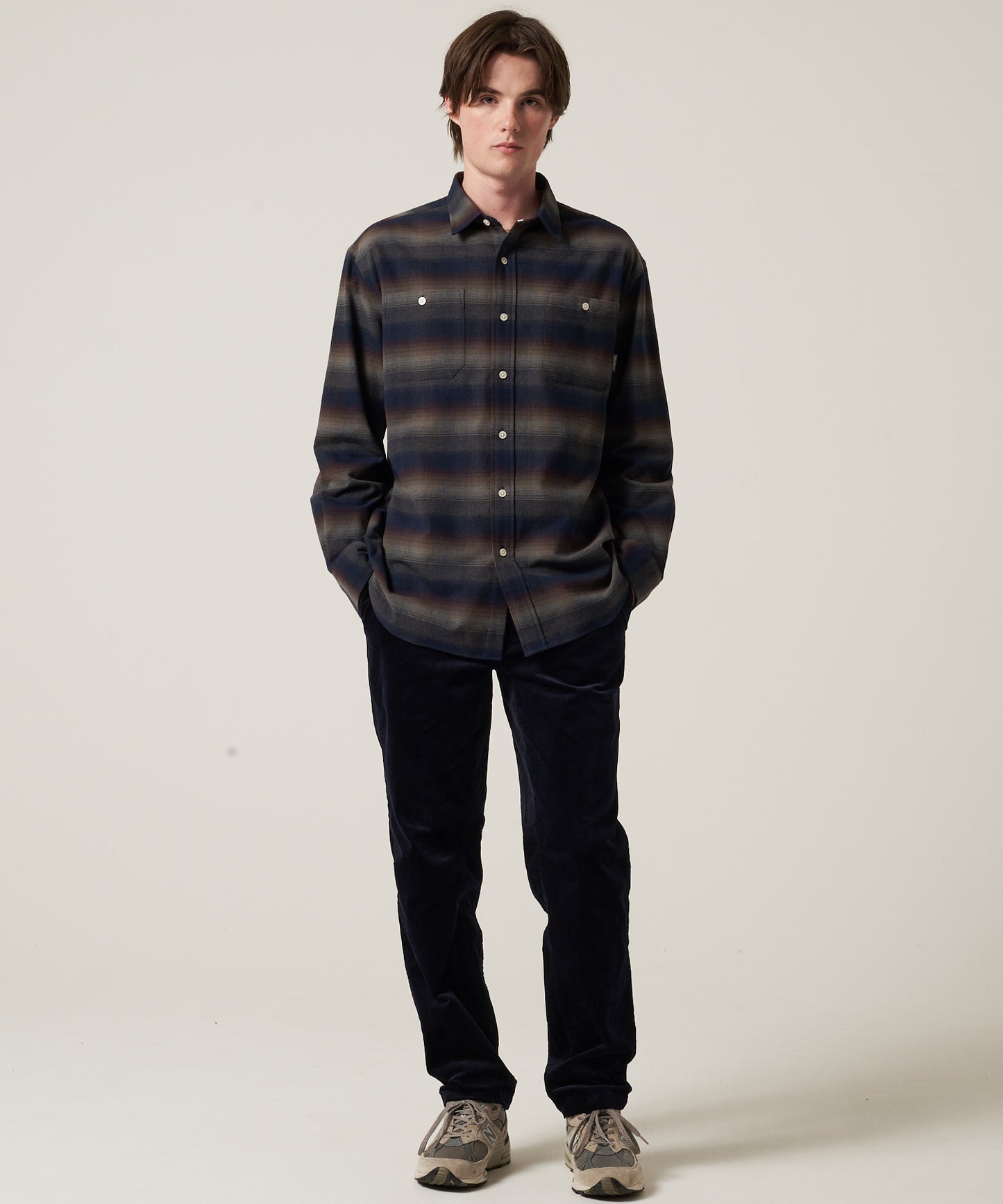 スノーキャット フランネルチェック 長袖シャツ/LS SNOWCAT FLANNEL CHECK SHIRT