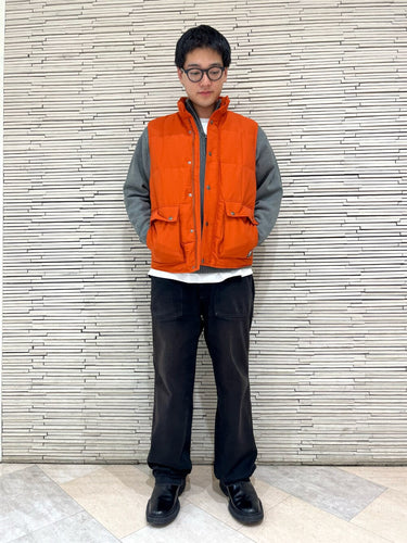 ダウンベストコーデ