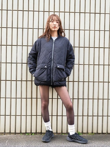 ブラックキルティングで作るモード×カジュアルな旬コーデ