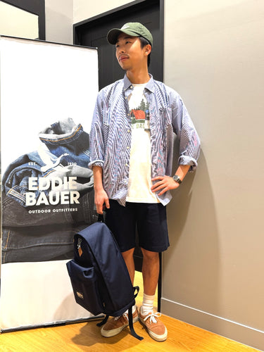 冒険心全開!エディーバウアーで大人の爽やかコーデ