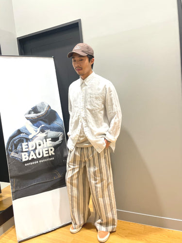 シンプル&涼しげ!リネンシャツで夏の爽やかコーデ