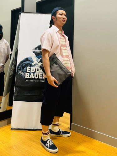 夏先取り!ピンク×紺で爽やかカジュアルコーデ