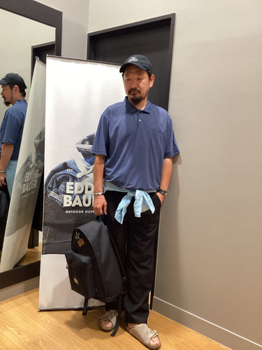 さらっと快適ポロシャツコーデ