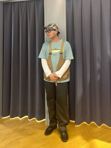 新作のfish teeを使った Eddie Bauer らしいコーディネート