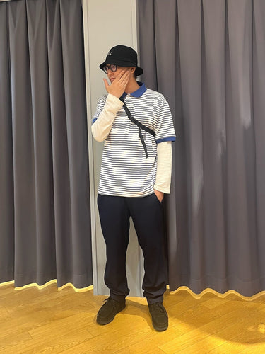 スタンダードなサイズ感ですっきりしたシルエットのポロシャツ