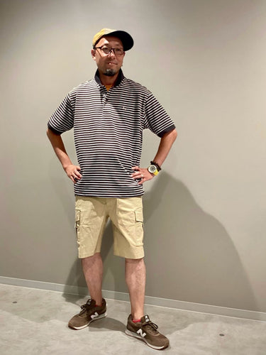 夏の王道スタイルのポロ×ショーツ