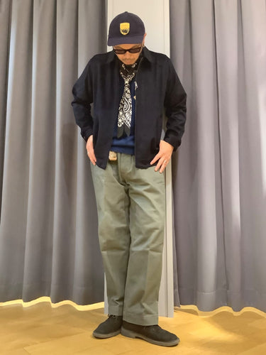 WOOL FIELD JACKETを使ったコーディネート🔵🟢⚫️