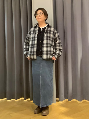 BALLARD FLANNEL LS SHIRTを使ったコーディネート⚪️⚫️ サムネイル