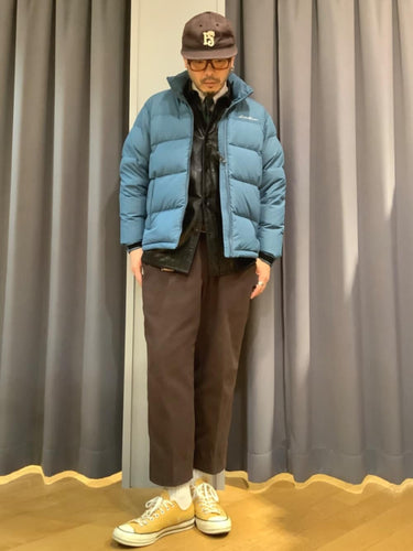 BASIC DOWN JACKETを使ったコーディネート🔵🟤⚫️