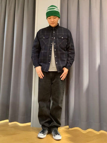 4S FLANNEL QUILTING LINEDを使ったコーディネート⚫️