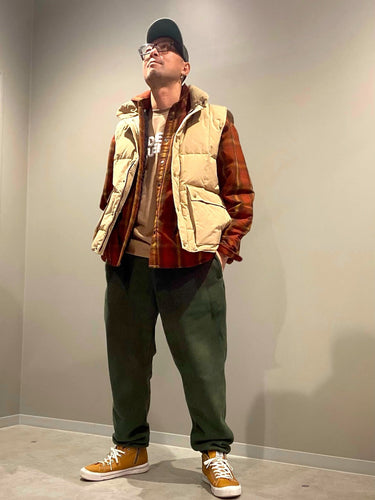 ブリザードマスターベストを着用したコーディネート⛄️